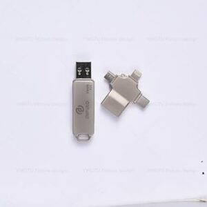 256GB Photo Stick,USB Flash Drive Memory Stick iPhone USB Storage for iPhone,iPad,Android & PC,Auto Backup for Photos,Videos & Contacts,Multiport External Storage,Portable Memory for Phones,Computers - Demo Store