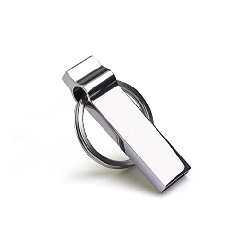 USB Flash Drives 32GB Flash Drive USB Drive Metal USB Stick with Key Ring Memory Stick USB Thumb Drive USB Storage Flash Drive USB 2.0 Flash Drive for Pc Laptop Computer Speaker Gifts for Women Men - Demo Store