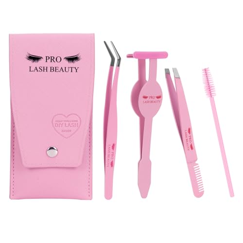 Lash Applicator Tool DIY Eyelash Extension Tweezers Kit Eyelash Applicator Tool (3 pcs) -