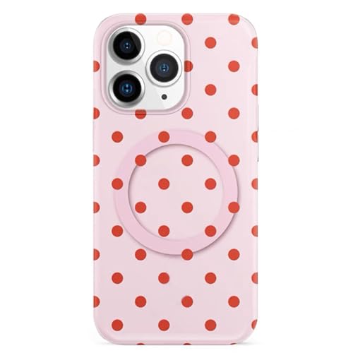 GOKAR Polka Dot Phone Case Retro Cute Aesthetic Vintage Classic Phone Case Compatible with for iPhone 13, Pink – AmaSync Store