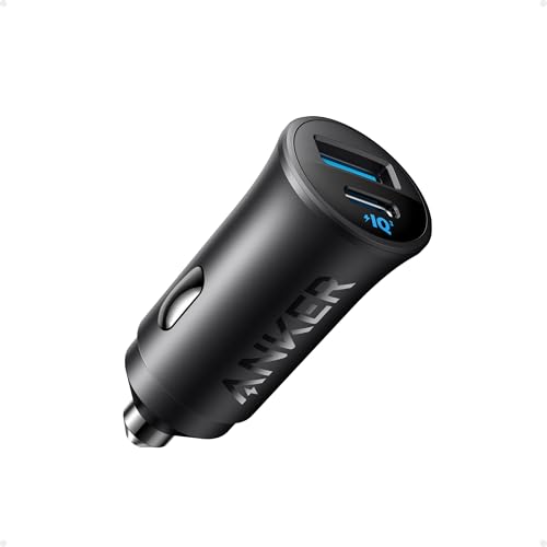 Anker USB-C Car Charger, 30W 2-Port Type-C Car Adapter, iPhone Car Charger with Power IQ 3.0, for iPhone 16/15/14/13/12 Series, Samsung Galaxy S25/S24/S23/S22/S21 Series, iPad Pro, AirPods, and More -