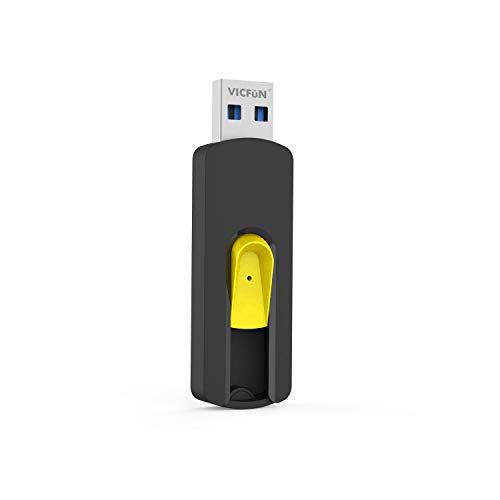 VICFUN 32GB USB Flash Drives USB 3.0 Slide Retractable USB Memory Stick 32G Data Storage 1 Pack,Yellow - Demo Store