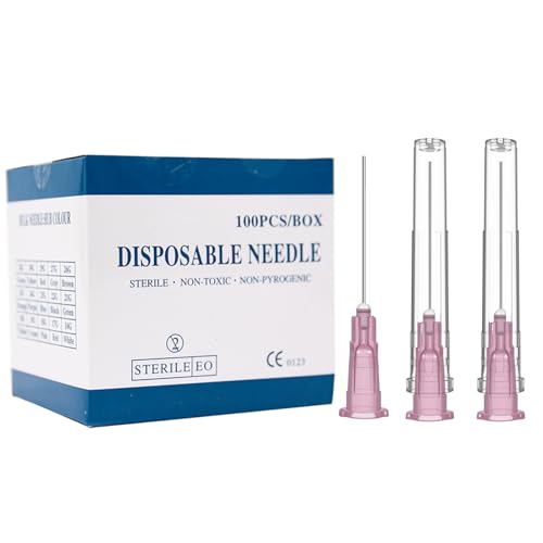 18 Gauge 1 Inch Needle (100Pack),Luer Lock Industrial Accessories Needles,Individually Wrapped -