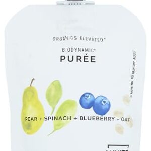 White Leaf Provisions Organic Pear Spinach Blueberry Oat Baby Food Puree, 3.17 OZ – AmaSync Store