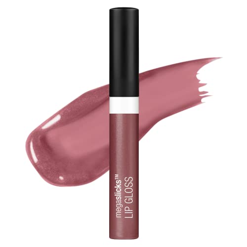 wet n wild MegaSlicks Lip Gloss, Ultra-Glossy, Vitamin-E Enriched, Ultra-Gloss High Shine Moisturizing, Cruelty-Free & Vegan - Rasp-berry Voice -