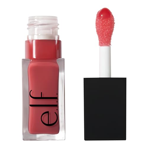 e.l.f. Glow Reviver Lip Oil, Nourishing Tinted Lip Oil For A High-shine Finish, Infused With Jojoba Oil, Vegan & Cruelty-free, Rose Envy -