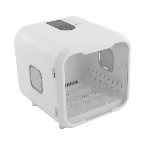 DEIGEHJRE Automatic Pet Dryer Box, Quiet Grooming Hair Dryer, Negative Ion Small Dogs Hair Drying, 360° Circulation Air Supply, Smart Temperature Control, for Cat Puppy -