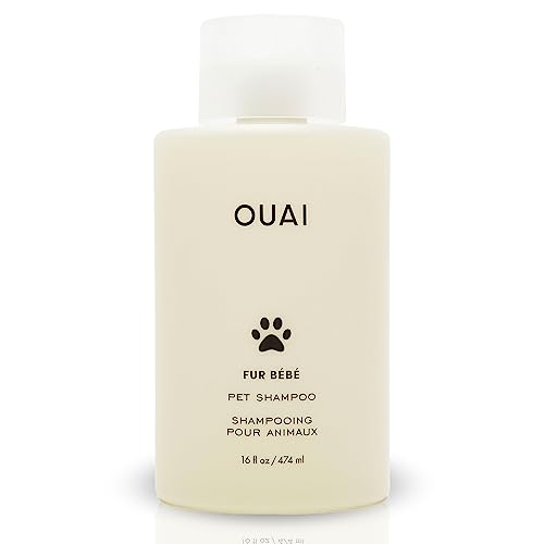 OUAI Fur Bébé Pet Shampoo, Mercer Street Scent - Dog Shampoo and Coat Wash for Hydrating, Cleansing and Adding Shine - Pet Supplies by OUAI (16 Fl Oz) -