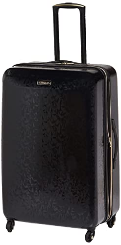 American Tourister Belle Voyage Hardside Luggage with Spinner Wheels, Black, Checked-Medium 25-Inch -