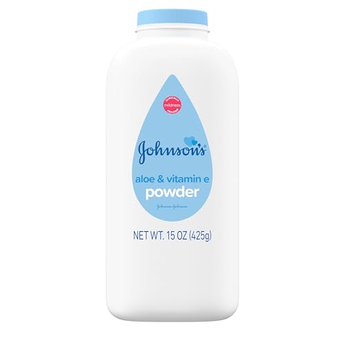 Johnson's Baby Powder with Naturally Derived Cornstarch, Aloe & Vitamin E for Delicate Skin, Hypoallergenic, Free of Parabens, Phthalates & Dyes for Gentle Baby Skin Care, 15 oz – AmaSync Store