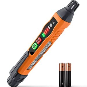 Natural Gas Detector, TopTes PT177 Gas Leak Detector with Audible & Visual Alarm, Portable Gas Sniffer to Locate Combustible Leak Sources Like Methane, Propane for Home (Includes Battery x2)-Orange -