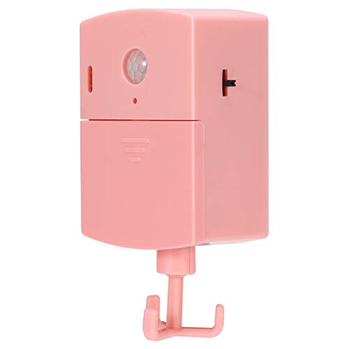 Automatic Switch Door Sensor Alarm, Home Security System ABS Door Sensor Alarm Reminder, High Sensitivity for Elderly People Living Alone(Pink) -