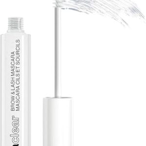 wet n wild Mega Clear Brow & Lash Mascara - Sculpts Brows, Defines Lashes, Conditioning with Soy Protein & ProVitamin B5, Primer & Top Coat, Cruelty-Free & Vegan - Clear -