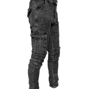 Pantete Mens Slim Fit Jeans 7 Pockets Stretch Skinny Denim Pencil Pants Nova Fashion -