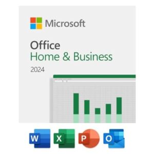 Microsoft Office Home & Business 2024 | One time purchase, 1 Device | Windows 10/11, Mac – Key Card – AmaSync Store