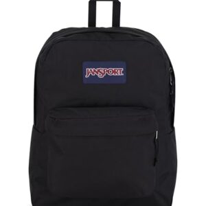 JanSport SuperBreak One Backpacks - Durable, Lightweight Bookbag with 1 Main Compartment, Front Utility Pocket with Built-in Organizer - Premium Backpack, Black -
