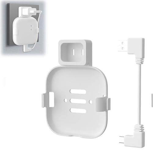 RYGRZJ Wall Mount Bracket for Blink Sync Module XR, Space-Saving Bracket with Short Cable for Blink Indoor, Blink Sync Module Bracket Security for Blink Outdoor Camera, Indoor Camera, Doorbell Camera -