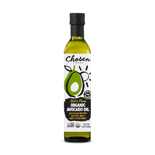Chosen Foods Organic 100% Pure Avocado Oil, 16.9 FlOz -