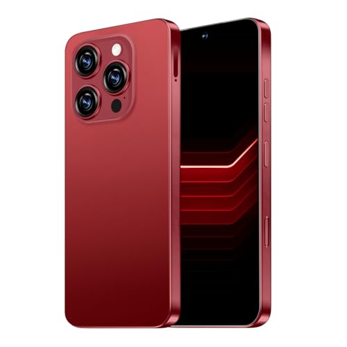 QPWOEIB I16 PROMAX 5G Cell Phone,Smartphone Unlocked Cell Phone 8GB+256GB/6.99" Display/68MP+108MP Camera/7000 mAh Battery Super Endurance, Dual SIM Card/Face Unlock/GPS (Wine Red) – AmaSync Store