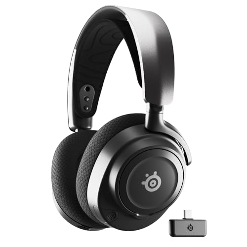SteelSeries Arctis Nova 7 Wireless Multi-Platform Gaming Headset — Neodymium Magnetic Drivers — 2.4GHz + Mixable Bluetooth — 38Hr USB-C Battery — ClearCast Gen2 AI Mic — PC, PS5, Switch, VR, Mobile -