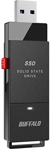 BUFFALO External SSD 1TB - Up to 600MB/s - USB-C - USB-A - USB 3.2 Gen 2 (Compatible with PS4 / PS5 / Windows/Mac) - External Solid State Drive Stick - ‎‎SSD-PUT1.0U3B - Demo Store
