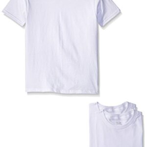 Fruit of the Loom boys Big Boys' and Toddler Boys' Crew Tee (Pack 3) fashion t shirts, White, 10 12 US -