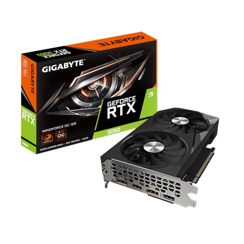 GIGABYTE GV-N3060WF2OC-12GD NVIDIA GeForce RTX3060 Graphic Board GDDR6 12GB – AmaSync Store