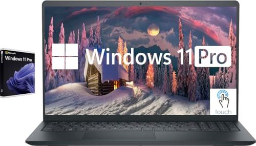 Dell Inspiron Touchscreen Laptop, 15.6" Business & Student Laptop Computer, Windows 11 Pro Laptop 32GB RAM 1TB SSD, Intel i5-1155G7 Processor, Full HD IPS Display, Numeric Keypad, HDMI, Carbon Black – AmaSync Store