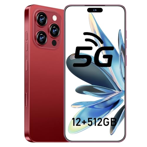 JQAKP I16 Unlocked Cell Dual SIM Card/Face Unlock/Fingerprint Button Unlock-and take Photos (Burgundy) – AmaSync Store