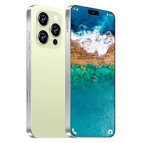 I16 ProMAX 12+512GB Smartphone Unlocked Cell Phone,6.99" HD Screen Unlocked Phones,Battery 7000mAh Android 13,Face ID/Fingerprint Button unlock/Photos/5G/Dual SIM/GPS (Yellow, 12+512) – AmaSync Store