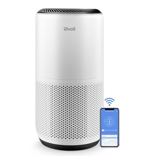 LEVOIT Air Purifiers for Home Large Room Up to 1733 Ft² With HEPA Sleep Mode, AHAM VERIFIDE, Auto Mode, Air Quality Monitor, Smart WiFi, 3-in-1 Filter For Pet Allergy, Smoke, Dust, Core 400S-P, White -