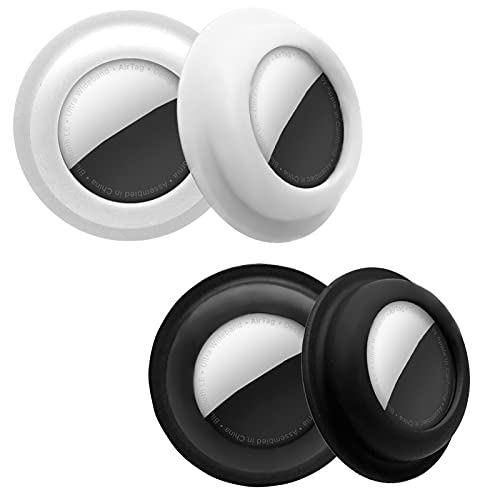 Aimtel Case Compatible with Apple AirTag Sticker,4 Pack AirTag Fabric Mount Adhesive Air Tag Secure Holder for Tv Remote/Luggage/Purses/Jackets/Backpacks/Laptop/Car Air Tags Cover – AmaSync Store