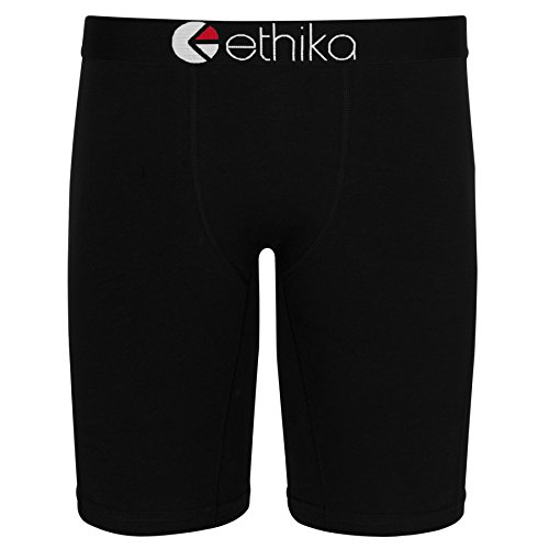 Ethika Mens Staple Boxer Brief | *Solids* Blackout (BKK, Small) -