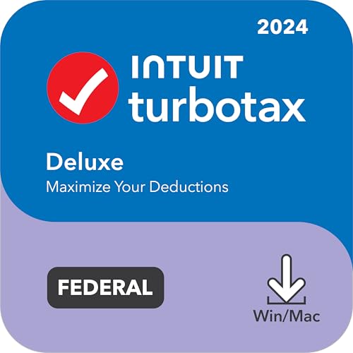 TurboTax Deluxe 2024 Tax Software, Federal Tax Return [PC/MAC Download] – AmaSync Store