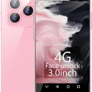 WV LeisureMaster Mini Phone,3.0 inch HD Touch Screen Mini Smartphone,Unlocked Android Kids and Students Phone,Quad Core Dual SIM Dual Standby,Face Recognition,Best Gift for Kids,2GB+16GB Pink – AmaSync Store