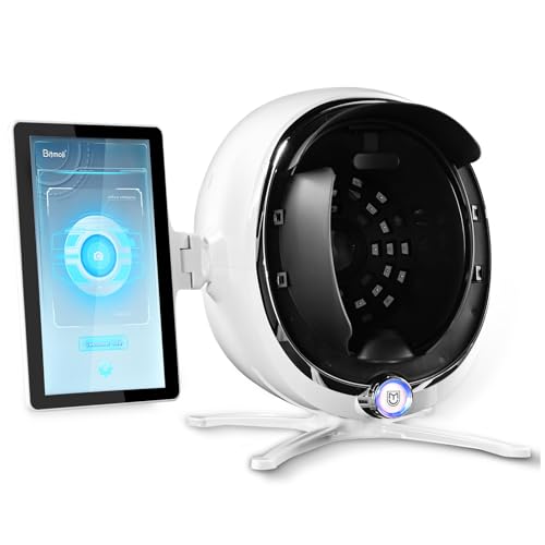 13.3 Inch 3D Digital Skin Analyzer Detector, AI Smart Facial Skin Analysis Machine, 38 Million Pixels, 8 Spectral Facial Moisture Analyzer for Beauty Salon Healthy Skin Care -