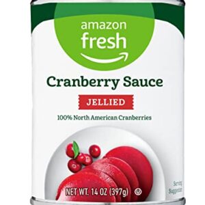 Amazon Fresh, Regular Jellied Cranberry Sauce, 14 Oz -