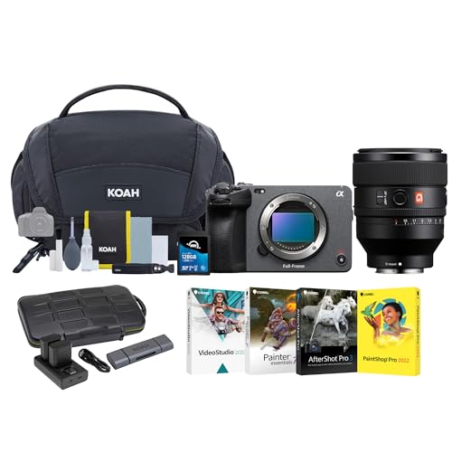 Sony FX3 Full-Frame Cinema Camera with 50mm f/1.2 GM Lens Bundle with (2-Pack) Batteries, Memory Card, 4 Softwares, Bag with Cleaning Kit and Card Reader – AmaSync Store