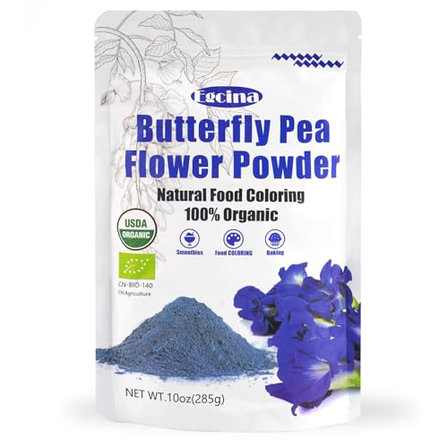 10oz Organic Butterfly Pea Flower Powder - Natural Blue Butterfly Pea Flower Tea | Blue Matcha Powder for Natural Coloring, Food, and Tea | without caffeine | No Additives | purely plant -