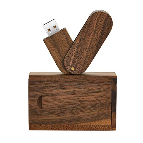 GARRULAX USB Flash Drive, Wooden 8GB / 16GB / 32GB USB2.0 USB Memory Stick Date Storage Pendrive Thumb Drive(8GB, Walnut Wood) - Demo Store