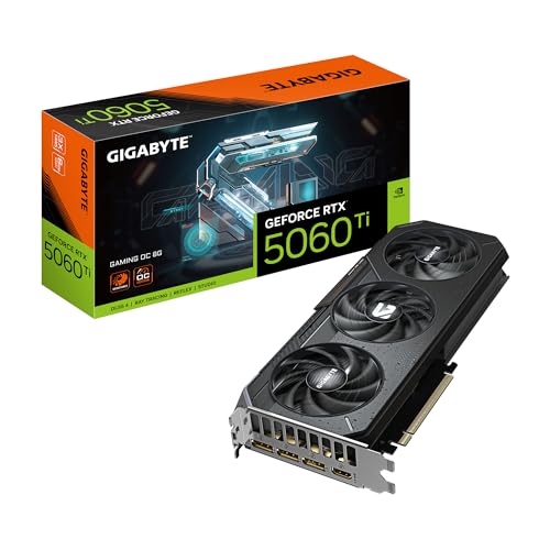 Gigabyte GeForce RTX 5060 Ti Gaming OC 8G Graphics Card – 8GB GDDR7, 128bit, PCI-E 5.0, 2647MHz Core Clock, 3 x DisplayPort, 1 x HDMI, GV-N506TGAMING OC-8GD – AmaSync Store