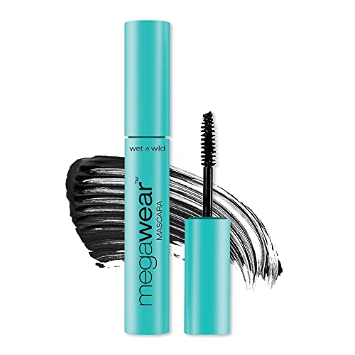 wet n wild Enhance and Define Megawear Mascara, Gentle Gel Volumizing Formula that Promotes Full & Healthy Lashes, Enriched with Soy Protein & Panthenol, Cruelty-Free & Vegan - Black -