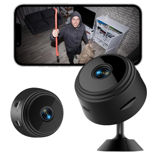 WiFi Mini Nanny Camera - Small Spy Cameras Hidden Wireless,Best Mini Camera,WiFi Nanny Cam for Home Office Security,APP Control with Motion Detection Night Vision,Security Nanny Camera for Home/Office -