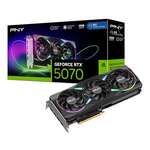 PNY GeForce RTX™ 5070 ARGB Overclocked Triple Fan -