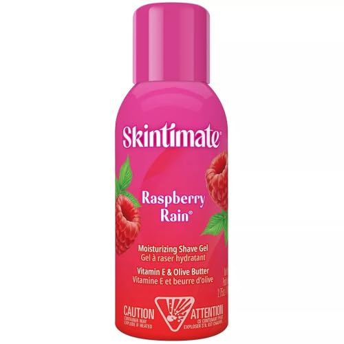 Skintimate Signature Scents Moisturizing Shave Gel for Women Raspberry Rain with Vitamin E and Olive Butter - 2.75 Ounce(Packaging May Vary) -