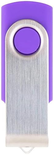 Multicolor Foldable 2 Gb USB 2.0 Flash Memory Jump Storage Stick Drive U-Disk Low Power Consumption Key Chain Easy to Carry - Purple - Demo Store