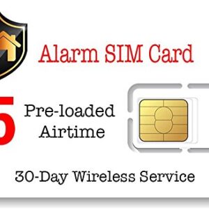 $5 Alarm SIM Card for GSM Home/Business Security Alarm System -