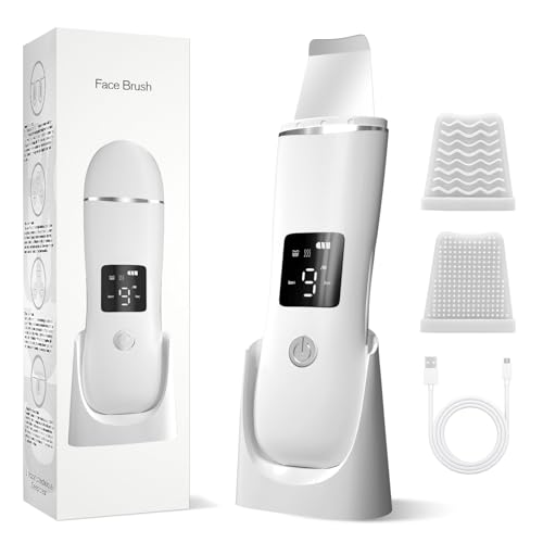 Face Scrubber Skin Spatula - Blackhead Remover with 4 Modes, Pore Extractor Face Spatula Deep Cleansing for Facial Skincare Women Gift -