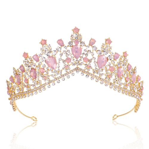 Kamirola - Queen Crown and Tiara Princess Crown for Women and Girls Crystal Headbands for Bridal, Wedding Gothic Halloween Costumes for Women Prom Christmas Halloween Birthday Prom Pageant -