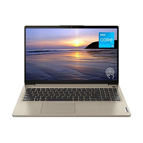 Lenovo Ideapad 3i Laptop, 15.6" Full HD 1080P Touchscreen, 11th Gen Intel Core i3-1115G4 Processor, 8GB DDR4 RAM, 256GB PCIe SSD, HDMI, Webcam, Wi-Fi 5, Bluetooth, Windows 10 Home, Almond – AmaSync Store